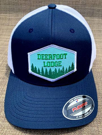 Blue/White Hat with Deerfoot Patch